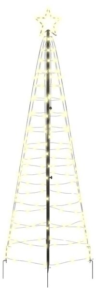 LED Karácsonyi Fenyő 250 cm 390 LED Meleg fehér Acél