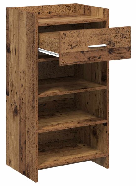 Cipőszekrény fiókkal Antik Fa 48 x 36 x 92 cm Szerelt Fa