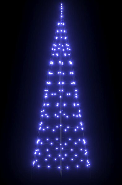 LED Karácsonyi Fenyő EKENAS 250 cm 390 LED Kék Acél Kék