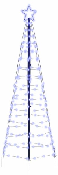 LED Karácsonyi Fenyő EKENAS 250 cm 390 LED Kék Acél Kék