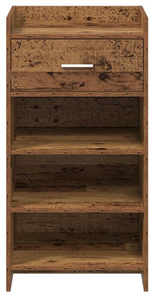Cipőszekrény fiókkal Antik Fa 48 x 36 x 92 cm Szerelt Fa