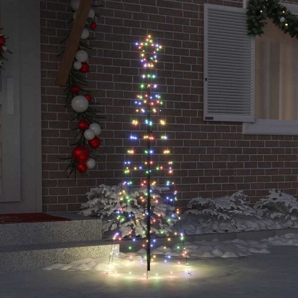 LED Karácsonyi Fenyő EKENAS 250 cm 390 LED Többszínű Acél