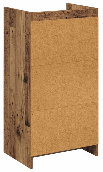 Cipőszekrény fiókkal Antik Fa 48 x 36 x 92 cm Szerelt Fa