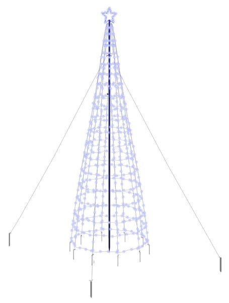 LED Karácsonyi Fenyő EKENAS 400 cm 800 LED Kék Acél Kék