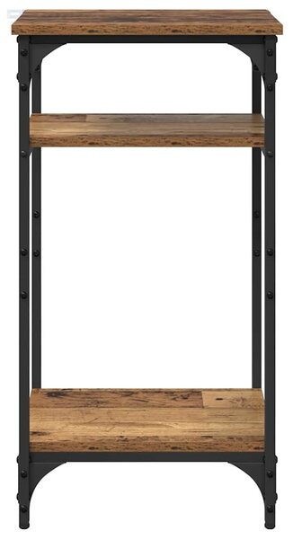 Oldal asztal polcokkal Régi fa 40 x 30 x 75 cm Faanyag
