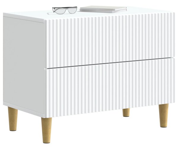 Éjjeliszekrény fiókkal Fehér 62 x 34,5 x 48 cm Szerelt Fa