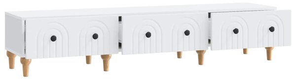 TV szekrény fiókkal Fehér 147 x 34,5 x 30 cm Szerelt Fa