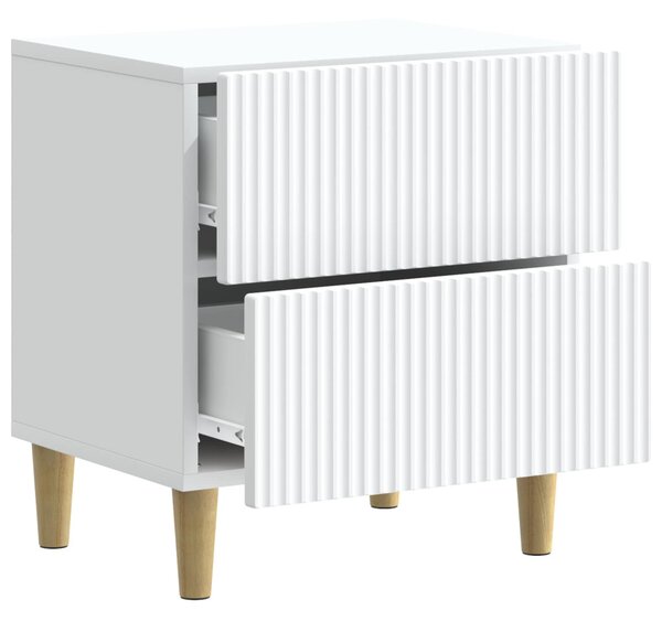 Éjjeliszekrény fiókkal 2 pcs Fehér 43 x 34,5 x 48 cm Szerelt Fa