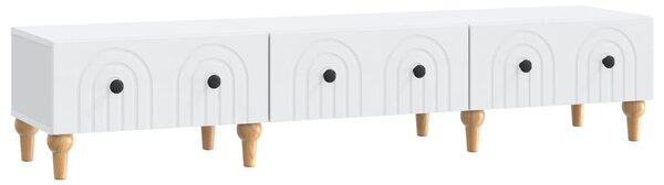TV szekrény fiókkal Fehér 147 x 34,5 x 30 cm Szerelt Fa