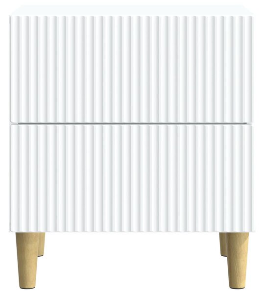 Éjjeliszekrény fiókkal 2 pcs Fehér 43 x 34,5 x 48 cm Szerelt Fa