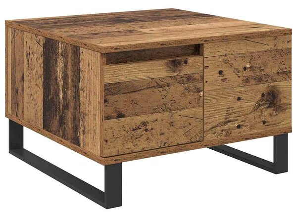 Dohányzóasztal fiókkal Régi fa 55 x 55 x 36.5 cm Faanyag