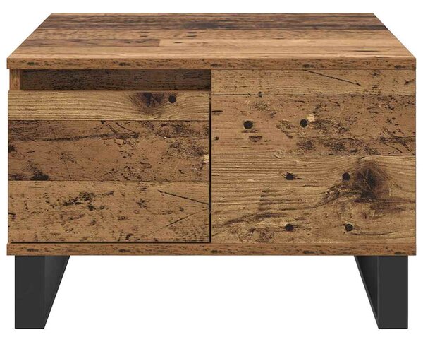 Dohányzóasztal fiókkal Régi fa 55 x 55 x 36.5 cm Faanyag