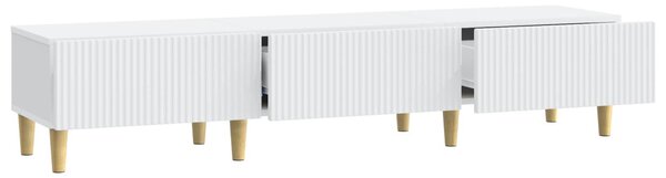 TV szekrény fiókkal Fehér 147 x 34,5 x 30 cm Szerelt Fa