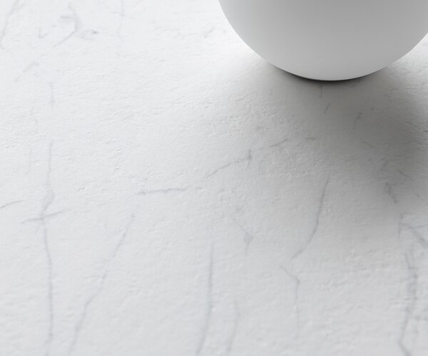 DELIFE Étkezőasztal Edge 200x100 cm Laminam® Statuarietto kerámia fehér fém ferde fehér