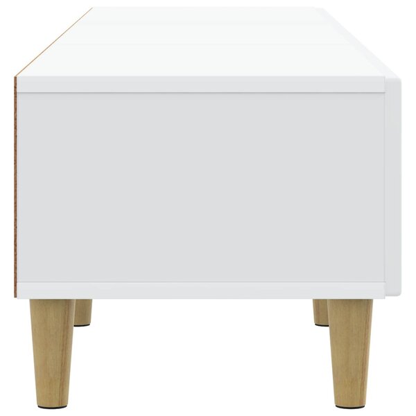 TV szekrény fiókkal Fehér 147 x 34,5 x 30 cm Szerelt Fa