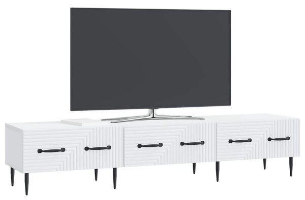 TV szekrény fiókkal Fehér 147 x 34,5 x 30 cm Szerelt Fa