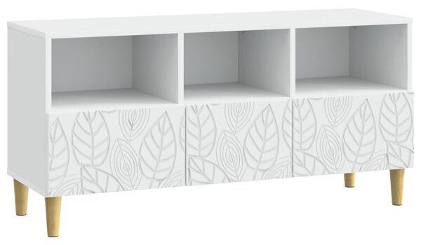 TV szekrény 102 x 34,5 x 50 cm Fehér Szerelt Fa