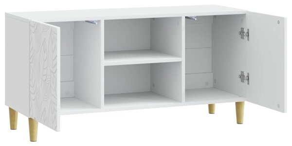 TV szekrény 102 x 34,5 x 50 cm Fehér Szerelt Fa