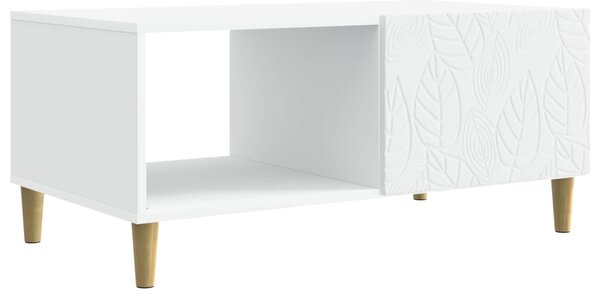 Dohányzóasztal Fehér 90 x 50 x 40 cm Szerelt Fa