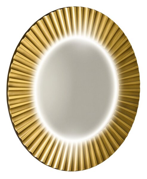 Sapho Sapho, PRIDE STRIP kerek tükör LED világítással a keretben, átmérő 75cm, arany, PD750