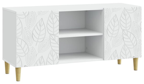 TV szekrény 102 x 34,5 x 50 cm Fehér Szerelt Fa