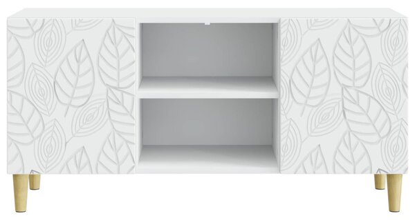 TV szekrény 102 x 34,5 x 50 cm Fehér Szerelt Fa