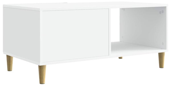 Dohányzóasztal Fehér 90 x 50 x 40 cm Szerelt Fa