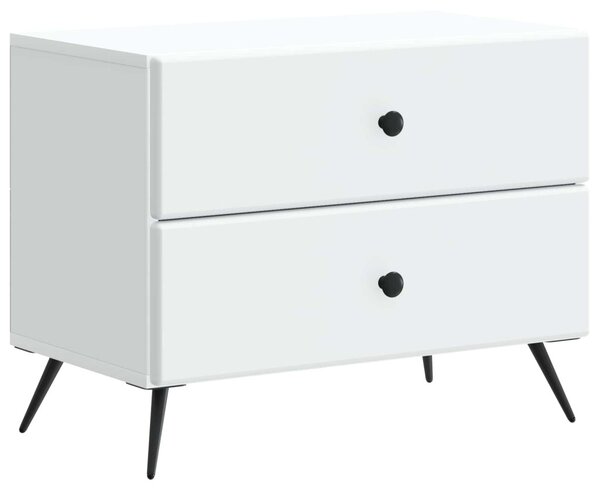 Éjjeliszekrény fiókkal Fehér 62 x 34,5 x 47,5 cm Szerelt Fa