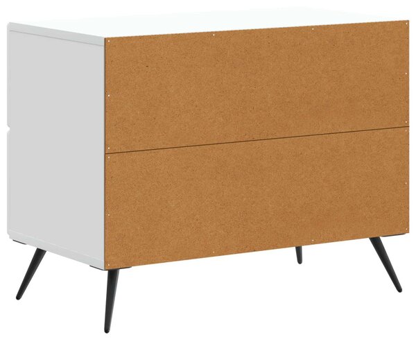 Éjjeliszekrény fiókkal Fehér 62 x 34,5 x 47,5 cm Szerelt Fa