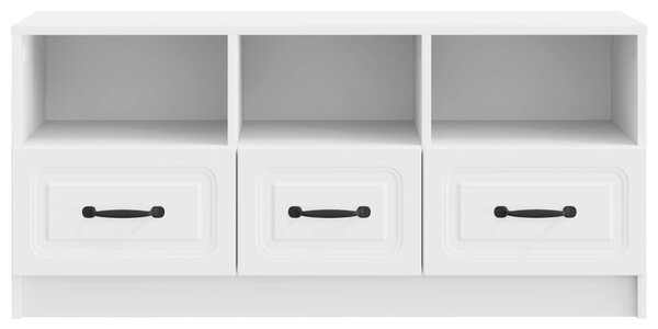 TV szekrény fiókkal Fehér 102 x 34,5 x 47 cm Szerelt Fa