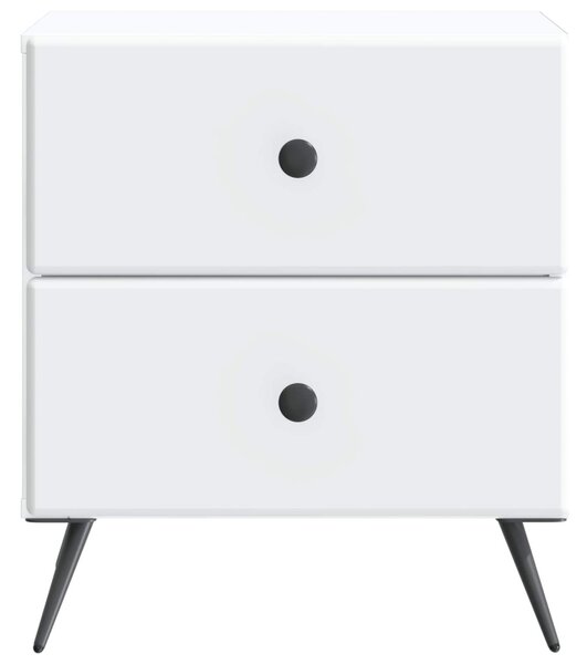 Éjjeliszekrény fiókkal Fehér 43 x 34,5 x 47,5 cm Szerelt Fa