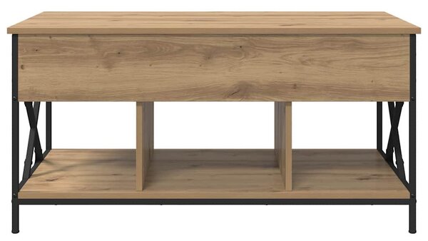 Dohányzóasztal kézműves tölgy 100 x 55 x 50 cm Faanyag