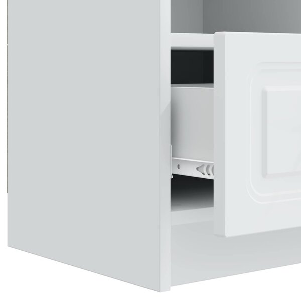 TV szekrény fiókkal Fehér 102 x 34,5 x 47 cm Szerelt Fa
