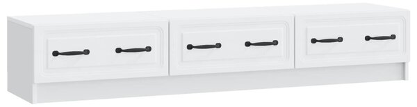 TV szekrény fiókkal Fehér 147 x 34,5 x 27 cm Szerelt Fa