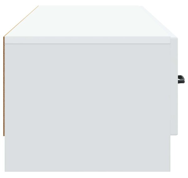 TV szekrény fiókkal Fehér 147 x 34,5 x 27 cm Szerelt Fa