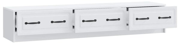 TV szekrény fiókkal Fehér 147 x 34,5 x 27 cm Szerelt Fa