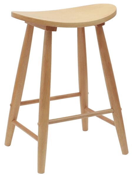 Étkező Székek 2 pcs Természetes 46 x 37 x 63 cm Tömör Gumi Fa