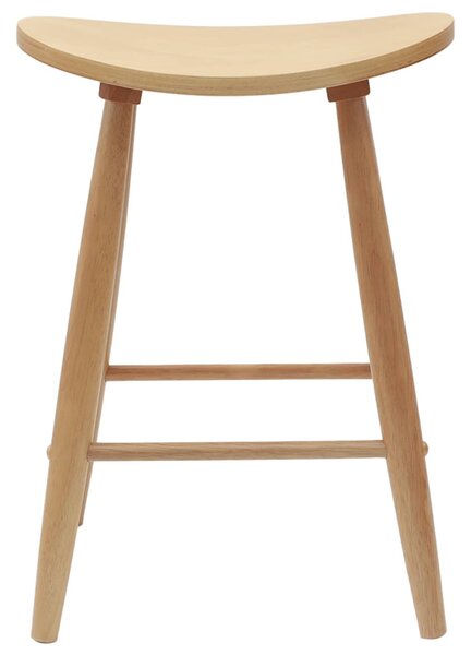 Étkező Székek 2 pcs Természetes 46 x 37 x 63 cm Tömör Gumi Fa