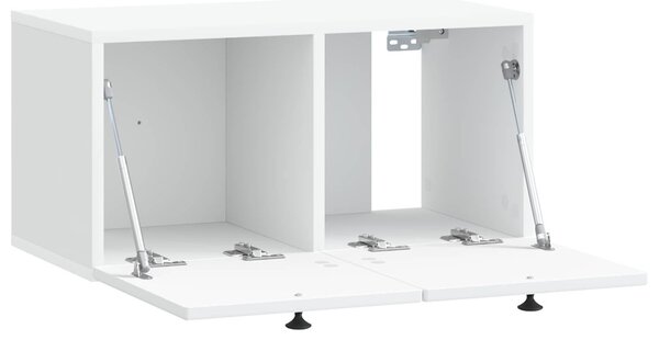 Fali TV szekrény Fehér 59,5 x 31 x 30 cm Szerelt Fa