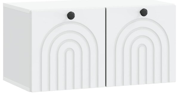 Fali TV szekrény Fehér 59,5 x 31 x 30 cm Szerelt Fa