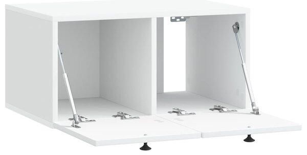 Fali TV szekrény Fehér 59,5 x 41 x 30 cm Szerelt Fa