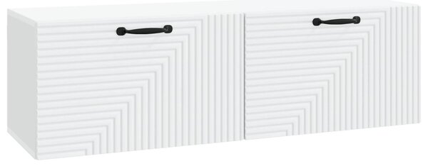 Fali TV szekrény Fehér 98 x 31 x 30 cm Szerelt Fa