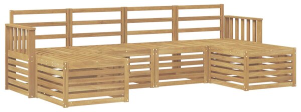 Kültéri kanapé szett 5 pcs Fehér 249 x 122,5 x 73 cm