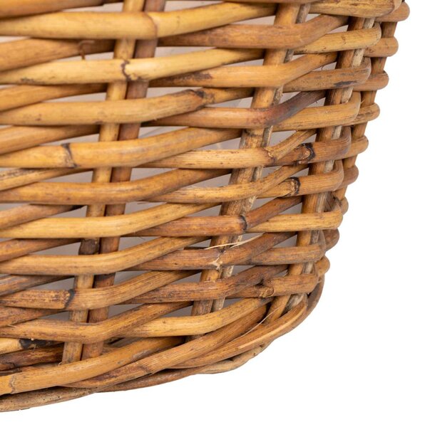 Virágkosár tárolóval 2 db Természetes Barna Lacak Rattan