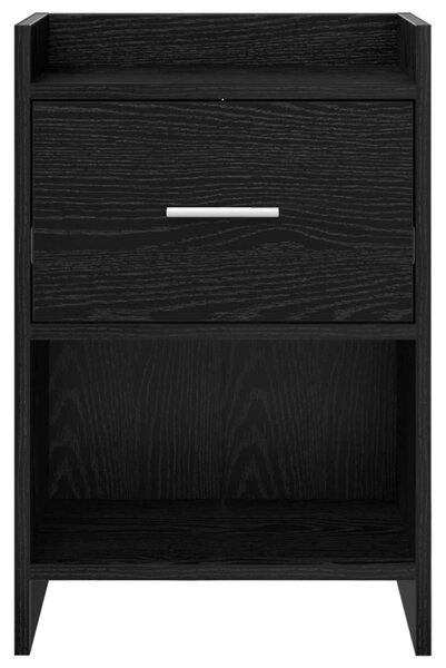 Éjjeliszekrények 2 pcs Fekete Tölgy 40 x 30 x 60 cm Szerelt Fa