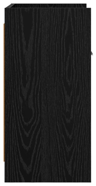 Éjjeliszekrények 2 pcs Fekete Tölgy 40 x 30 x 60 cm Szerelt Fa