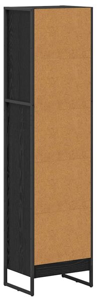 Könyvespolc Fekete tölgy 40 x 30 x 155 cm Faanyag