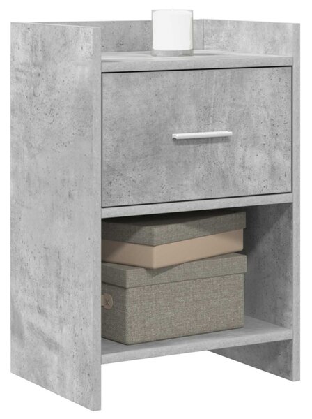 Éjjeliszekrények 2 pcs Betonszürke 40 x 30 x 60 cm Szerelt Fa