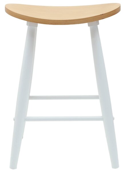 Étkező Székek 2 pcs Fehér 46 x 37 x 63 cm Tömör Gumi Fa