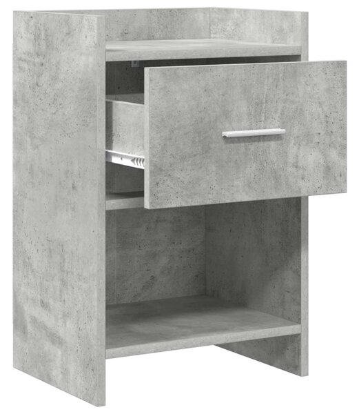 Éjjeliszekrények 2 pcs Betonszürke 40 x 30 x 60 cm Szerelt Fa